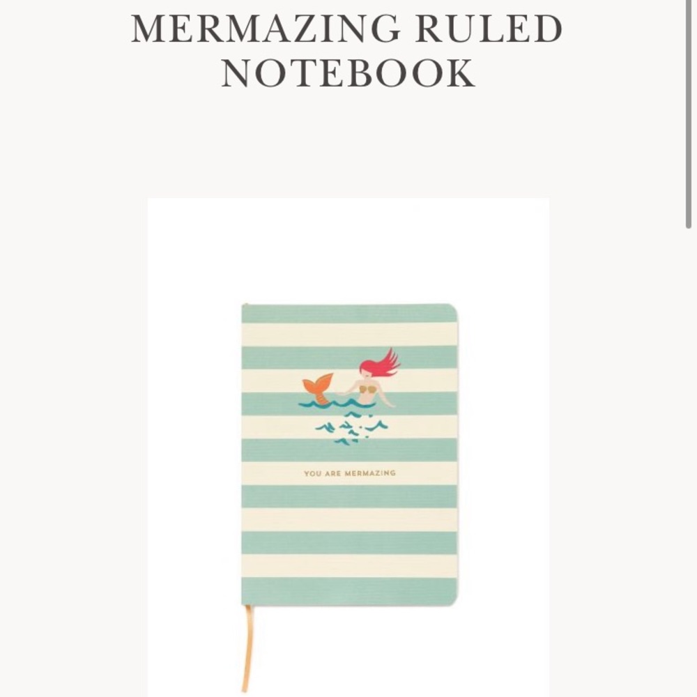 🧜🏻‍♀️ SPARTINA Mermazing Mermaid Ruled Notebook